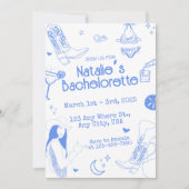 Cowgirl Bachelorette Weekend Einladung (Vorderseite)