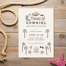 Cowgirl Bachelorette Weekend Einladung