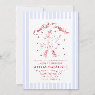 Cowgirl Bachelorette Weekend Itinerary Einladung