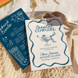 Cowgirl Bachelorette Weekend Itinerary Einladung