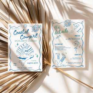 Cowgirl Bachelorette Weekend Itinerary Einladung
