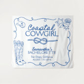 Cowgirl Bachelorette Weekend Party Wandteppich (Vorderseite (Horizontal))