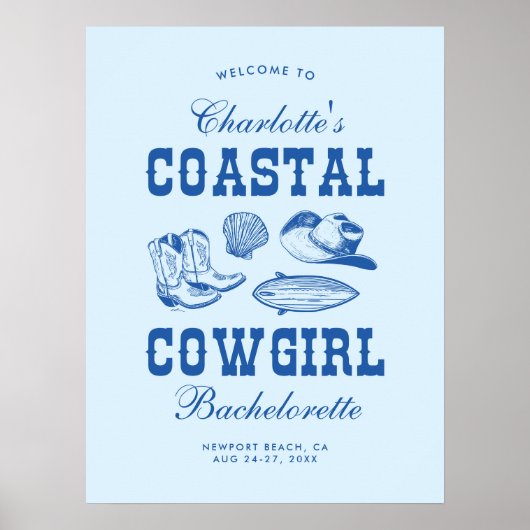 Cowgirl Bachelorette Weekend Poster (Vorne)