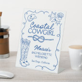Cowgirl Bachelorette Weekend Sign Sockelschild (In SItu)