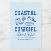 Cowgirl Bachelorette Weekend Weinetikett (Einzelnes Label)