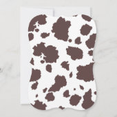 Cowgirl-Bandanna-Ballettröckchen-Babyparty Einladung (Rückseite)