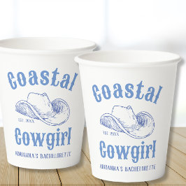 Cowgirl Beach Bachelorette Custom Pappbecher