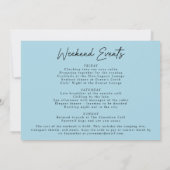 Cowgirl Beach Bachelorette Weekend Einladung (Rückseite)