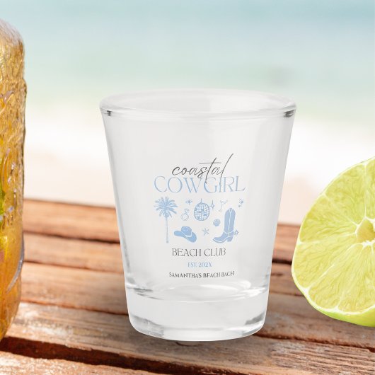 Cowgirl Beach Club Bachelorette Schnapsglas