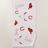 Cowgirl Beach Handtuch (Vorderseite)