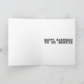 COWGIRL BESTIE BBF-GEBURTSTAGSKARTEN KARTE (Innenseite)