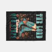 Cowgirl Bible Scripture Verse Western Jesus For Wo Fleecedecke (Vorderseite (Horizontal))