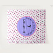 Cowgirl Birthday Banner Wandteppich (Vorderseite (Horizontal))