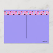 Cowgirl Birthday Danke Postkarte (Rückseite)