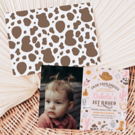 Cowgirl Birthday Einladung | 1. Rodeo - Einladung