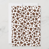 Cowgirl Birthday Einladung, 1. Rodeo Einladung (Rückseite)