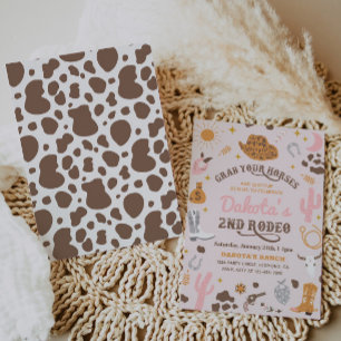 Cowgirl Birthday Einladung   2. Rodeo - Einladung