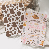 Cowgirl Birthday Einladung | 7. Rodeo - Einladung