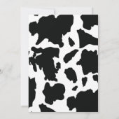 Cowgirl Birthday Einladung / Western / Glitzer (Rückseite)