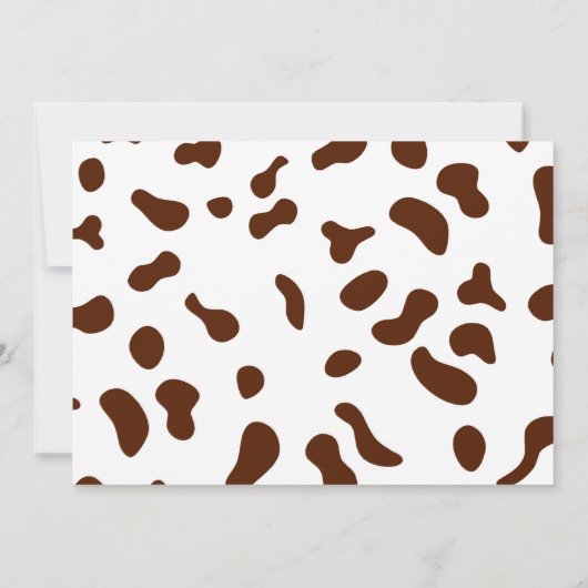 Cowgirl Birthday Foto Einladung (Rückseite)