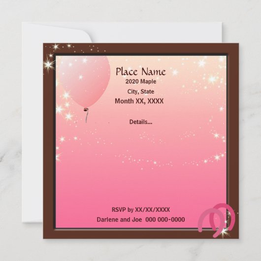 Cowgirl Birthday Party Boot Scottin Custom Einladung (Rückseite)