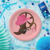 Cowgirl Birthday Party Pappteller (Party)