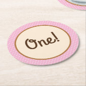 Cowgirl Birthday Party Runder Pappuntersetzer (Angewinkelt)