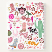 Cowgirl Blank Hardcover Spiral Notebook Notizblock (Rückseite)