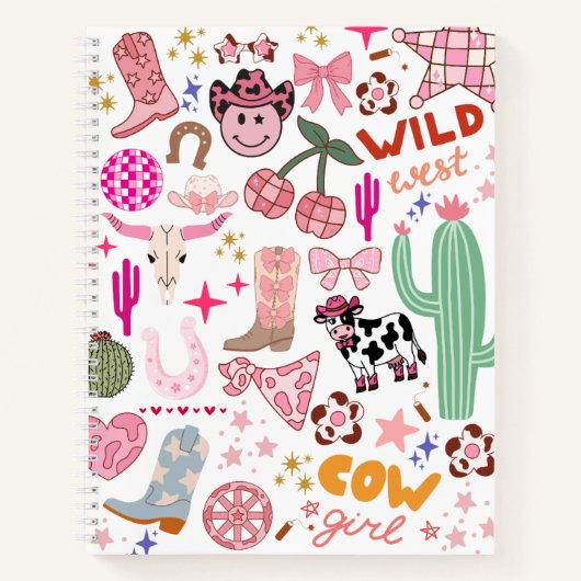 Cowgirl Blank Hardcover Spiral Notebook Notizblock (Vorderseite)