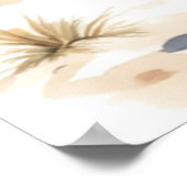 Cowgirl Blue, White & Denim Watercolor Poster (Ecke)