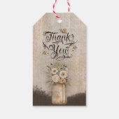 Cowgirl Boho Floral Western Script Geschenkanhänger (Rückseite)