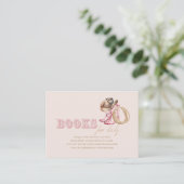 Cowgirl Book for Baby Girl Shower Begleitkarte (Stehend Vorderseite)