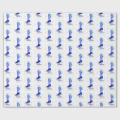 Cowgirl Boot Birthday Wrapping Paper Geschenkpapier (Flach)