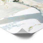 Cowgirl-Boot mit Blume-Malerei Poster (Ecke)