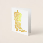 Cowgirl Boot Note Card Folienkarte (Vorderseite)