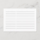 Cowgirl Boots Country Peonies Brautparty RECIPE Begleitkarte (Rückseite)