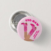 Cowgirl Boots Custom Personalized Button (Vorne & Hinten)