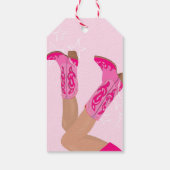 Cowgirl Boots Custom Personalized Geschenkanhänger (Rückseite)