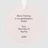 Cowgirl Boots Just a Girl, die Lieben Pferde Ornament (Rückseite)