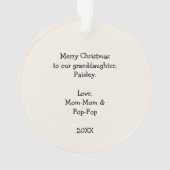 Cowgirl Boots Just a Girl who loves horses Ornament (Rückseite)