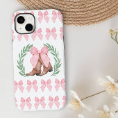 Cowgirl Boots Laurel Wreath und Pink Bows Case-Mate iPhone Hülle
