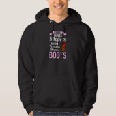 Cowgirl Boots Quotes Party Pferd Hoodie (Vorderseite)