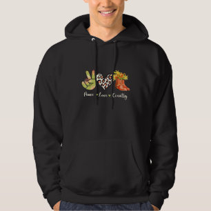 Cowgirl Boots Sonnenblumen Leopard Country Western Hoodie