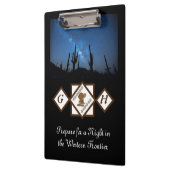 Cowgirl Boots und Cowboy Hat Monogram Foto Klemmbrett (Links)