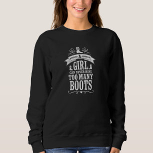 Cowgirl Boots Western Country Rodeo für Women Girl Sweatshirt