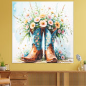 Cowgirl Bouquet Canvas Print | Wall Art Leinwanddruck (Insitu (Wohnzimmer))