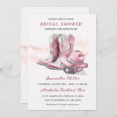 Cowgirl Brautparty Party Designs Einladung (Vorne/Hinten)