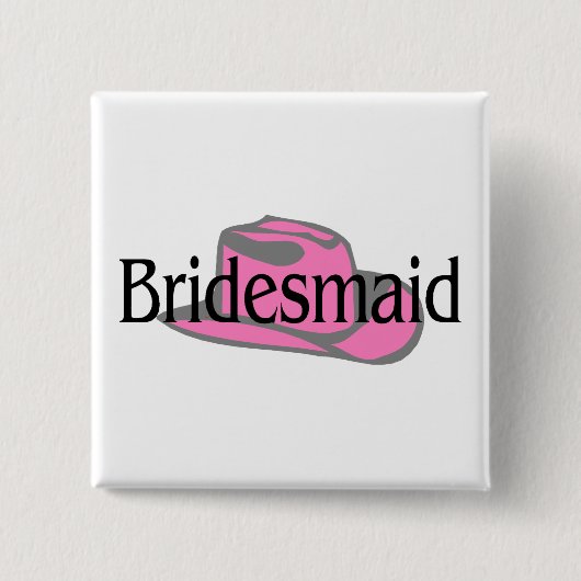 Cowgirl Bridesmaid Button (Vorderseite)