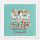 Cowgirl Bridesmaids Serviette (Vorderseite)