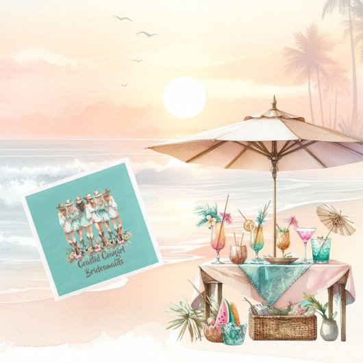 Cowgirl Bridesmaids Serviette